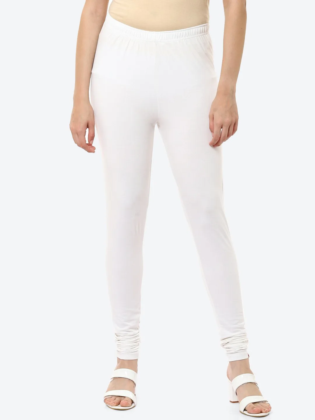 Biba Off-white slim-fit churidar
