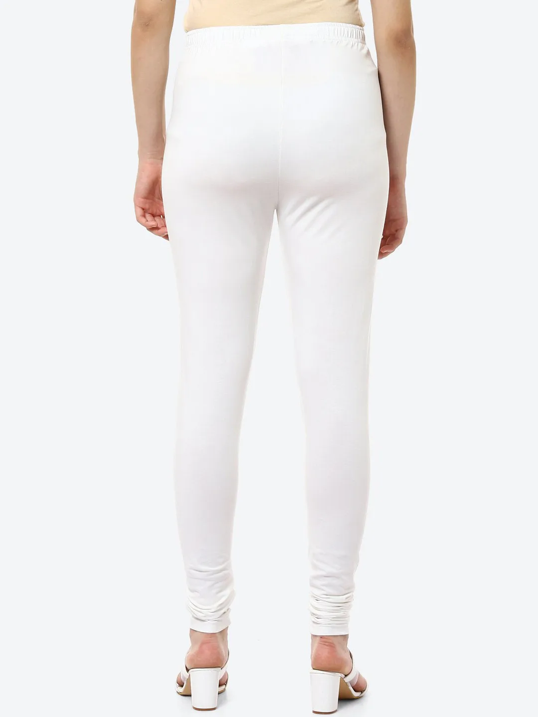 Biba Off-white slim-fit churidar