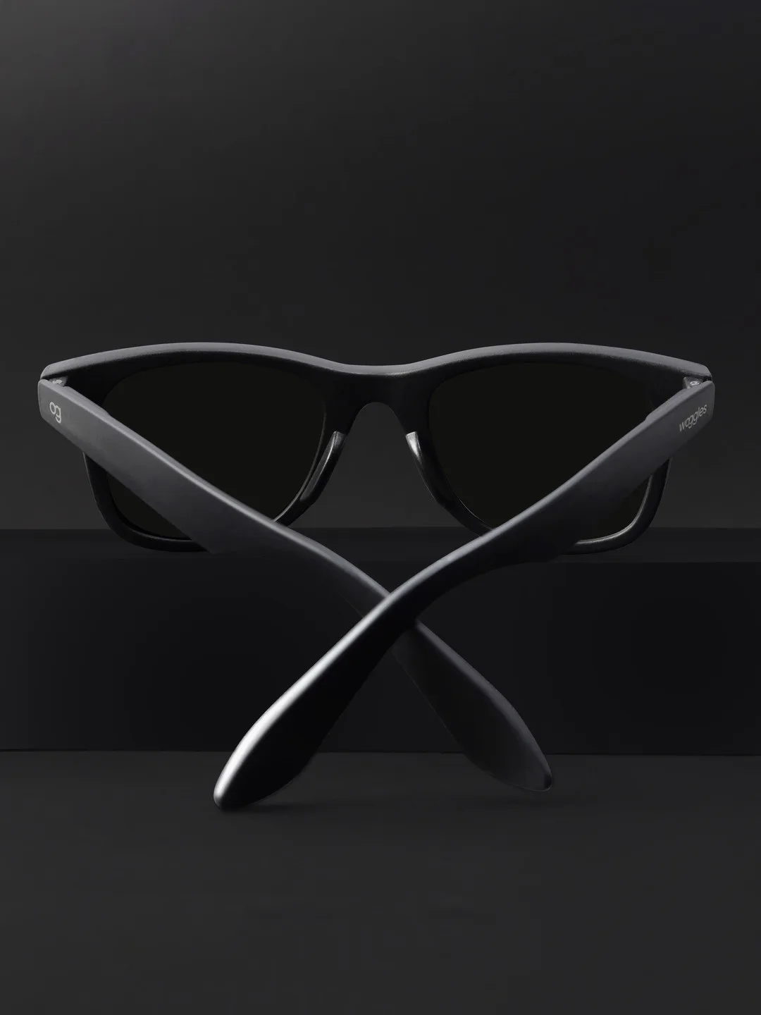 Woggles Heavy black acetate sunglasses