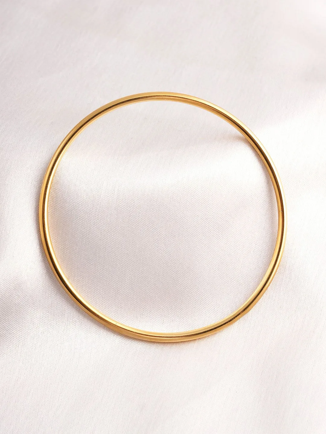 PALMONAS Slim plain gold bangle