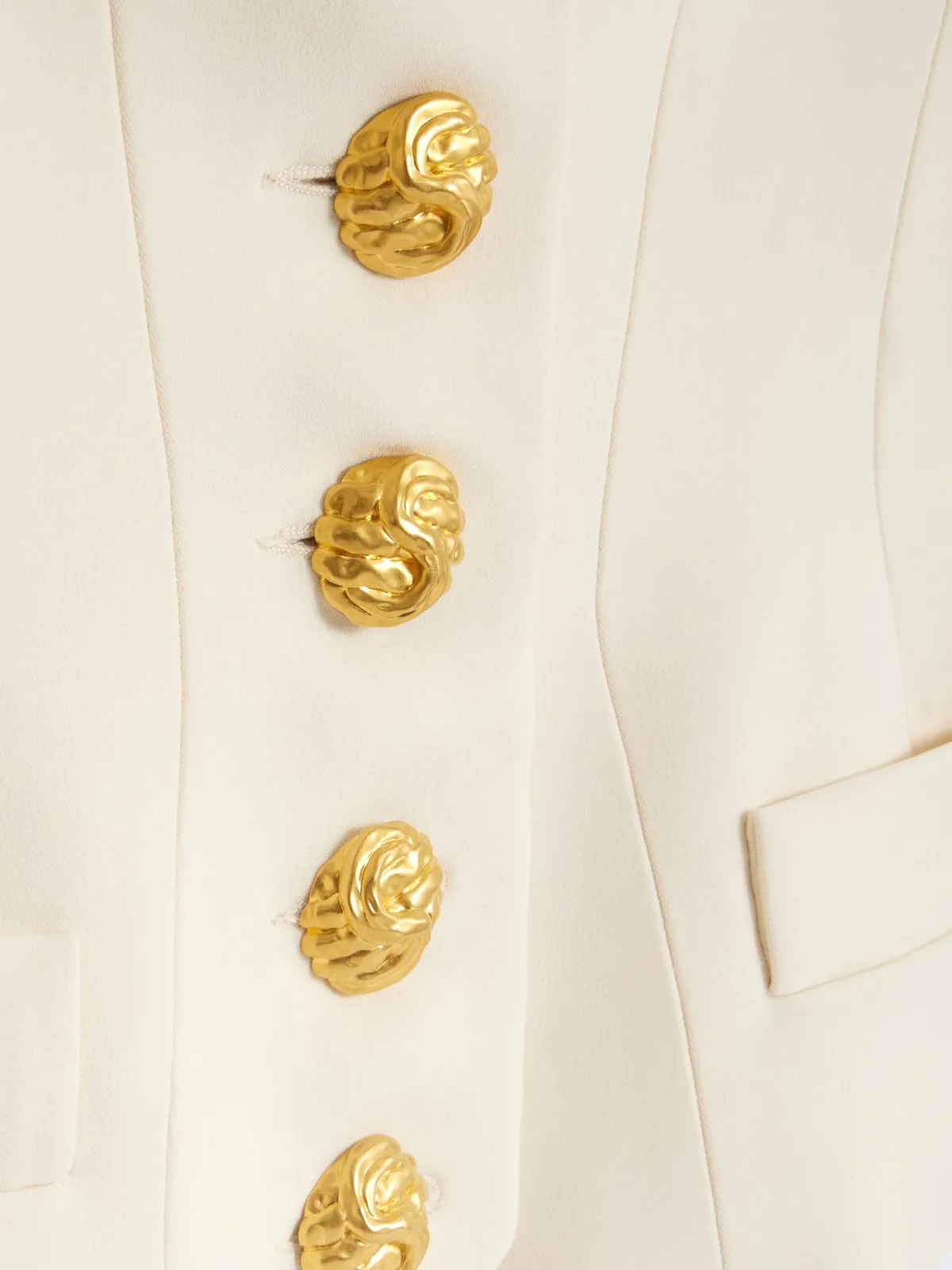 Schiaparelli Chain Bijoux Gilet in ivory cady