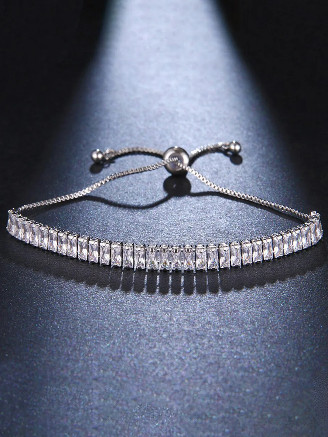 Designs & You Baguette-cut tennis bracelet