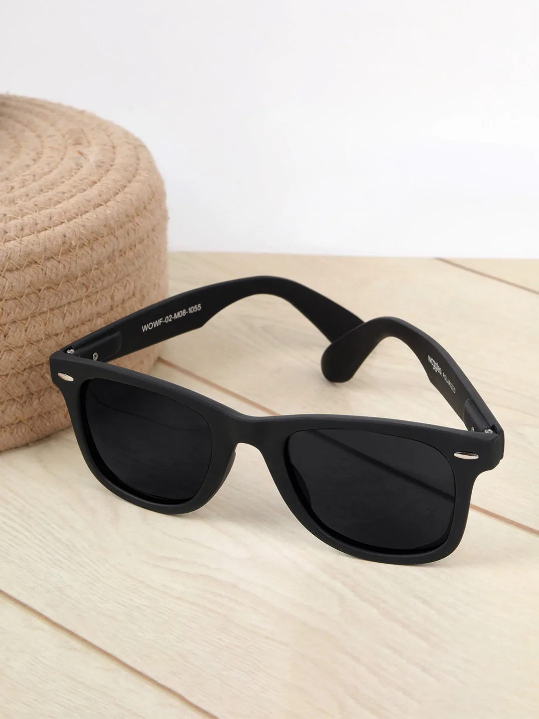 Woggles Heavy black acetate sunglasses