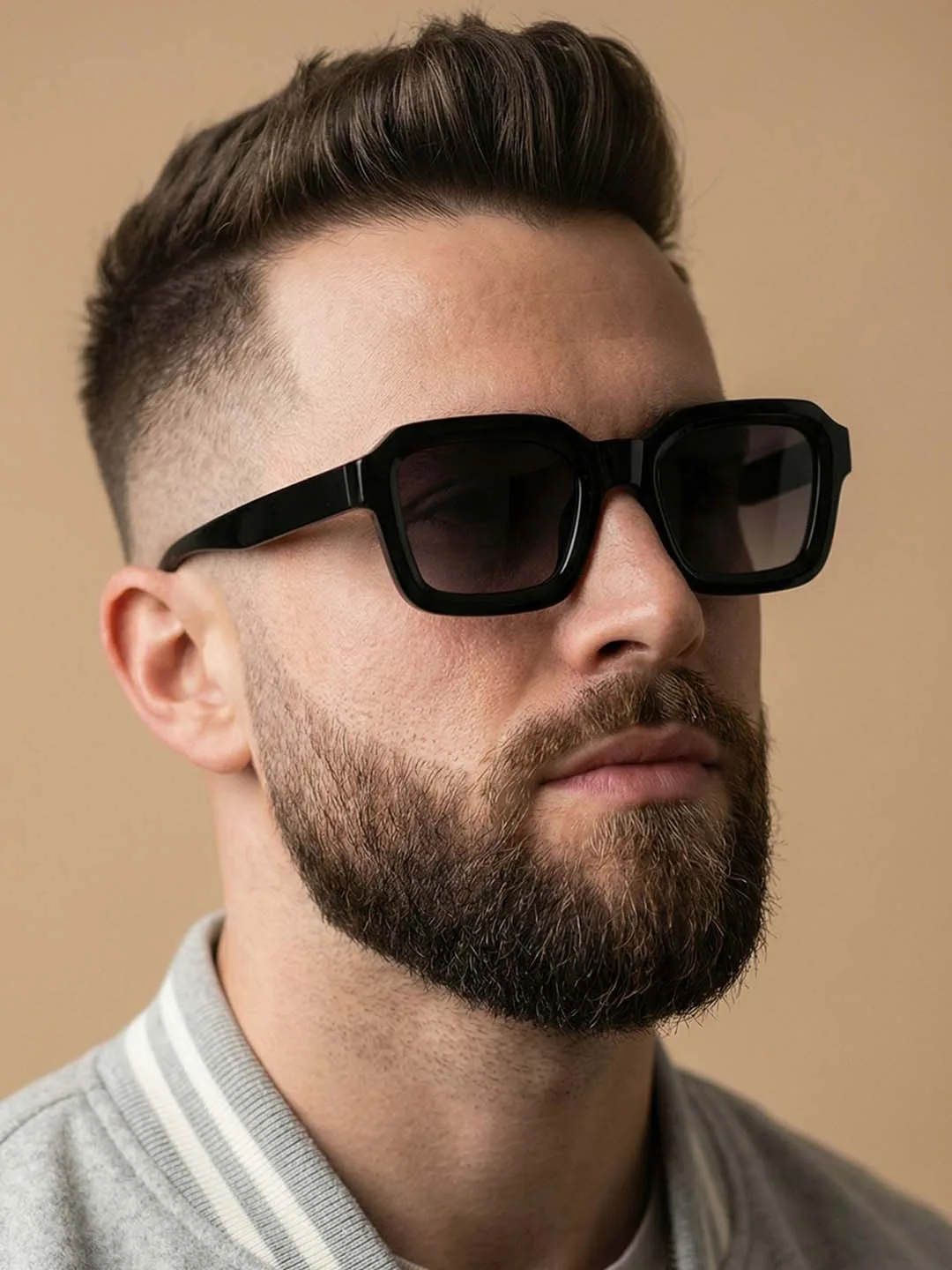 goglassic Heavy black square sunglasses