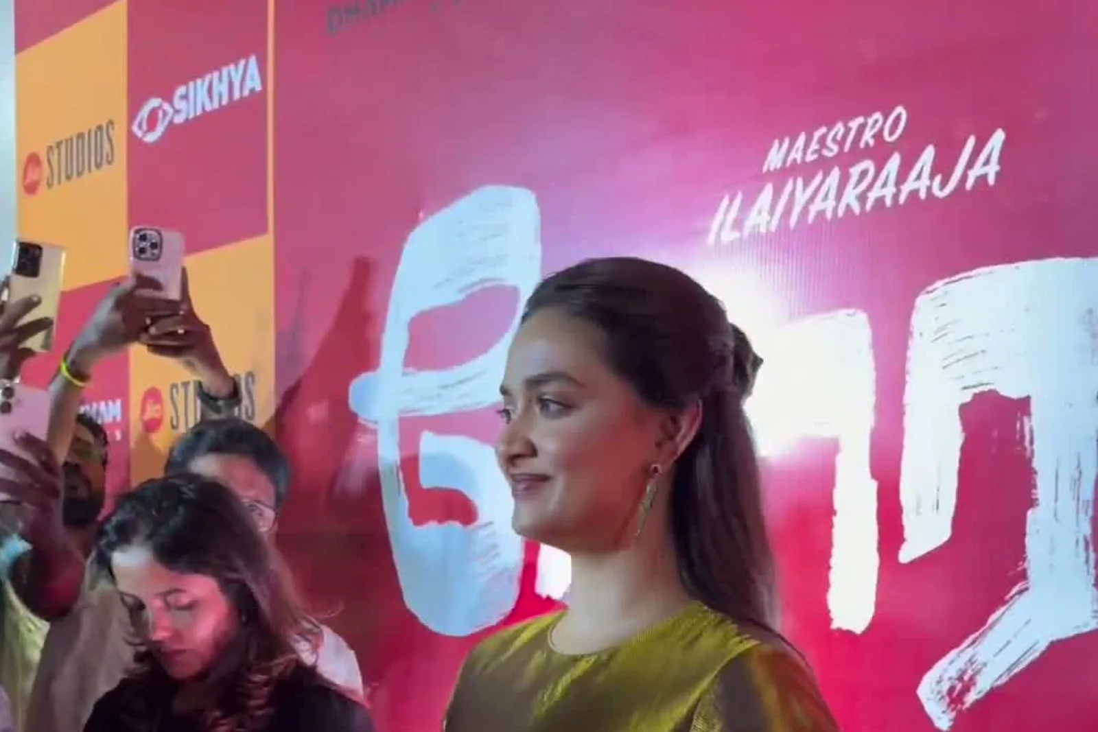 Keerthy Suresh — In front of the Dorothy backdrop