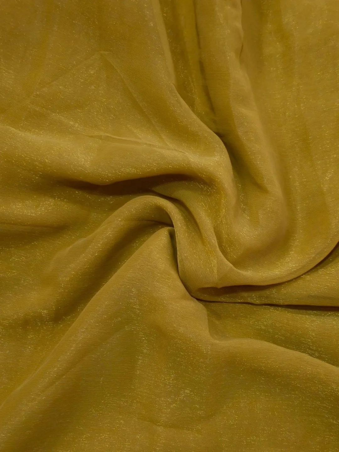 Shreevally Our pick under ₹750 — sheer yellow organza saree with a scalloped gold edge