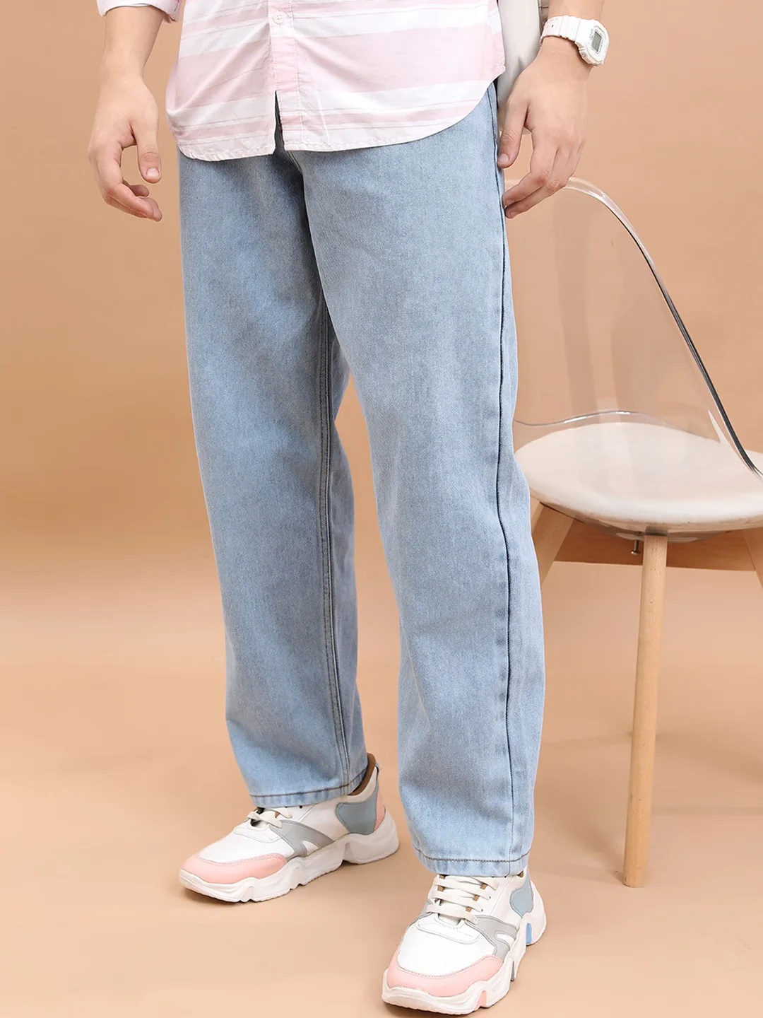 HIGHLANDER Light blue relaxed-fit jeans