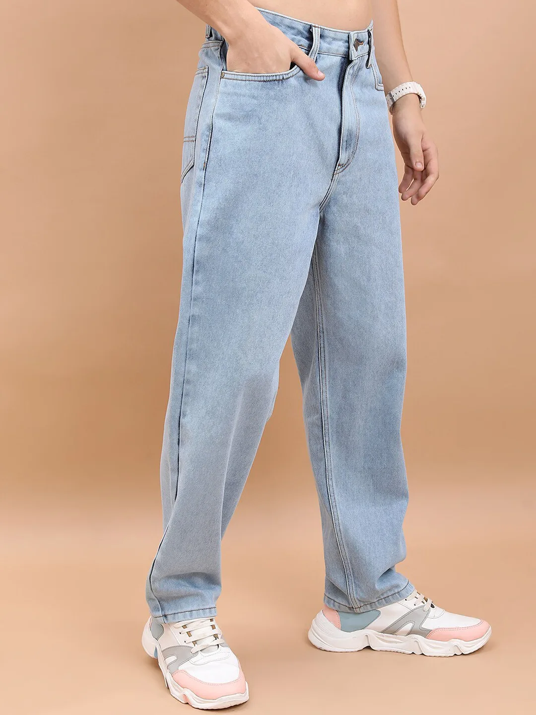 HIGHLANDER Light blue relaxed-fit jeans